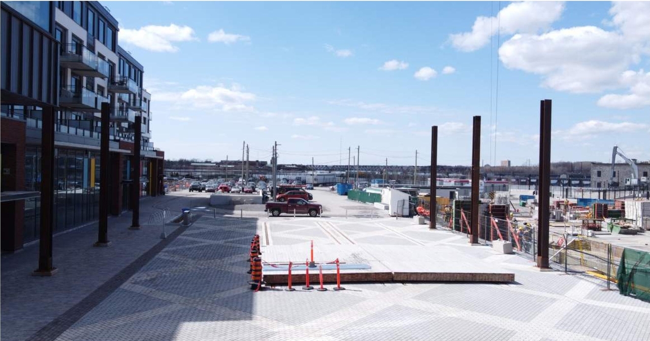 Construction site plan for project from page 7 of the file '2022-10-03 - Design Brief - D02-02-22-0040'