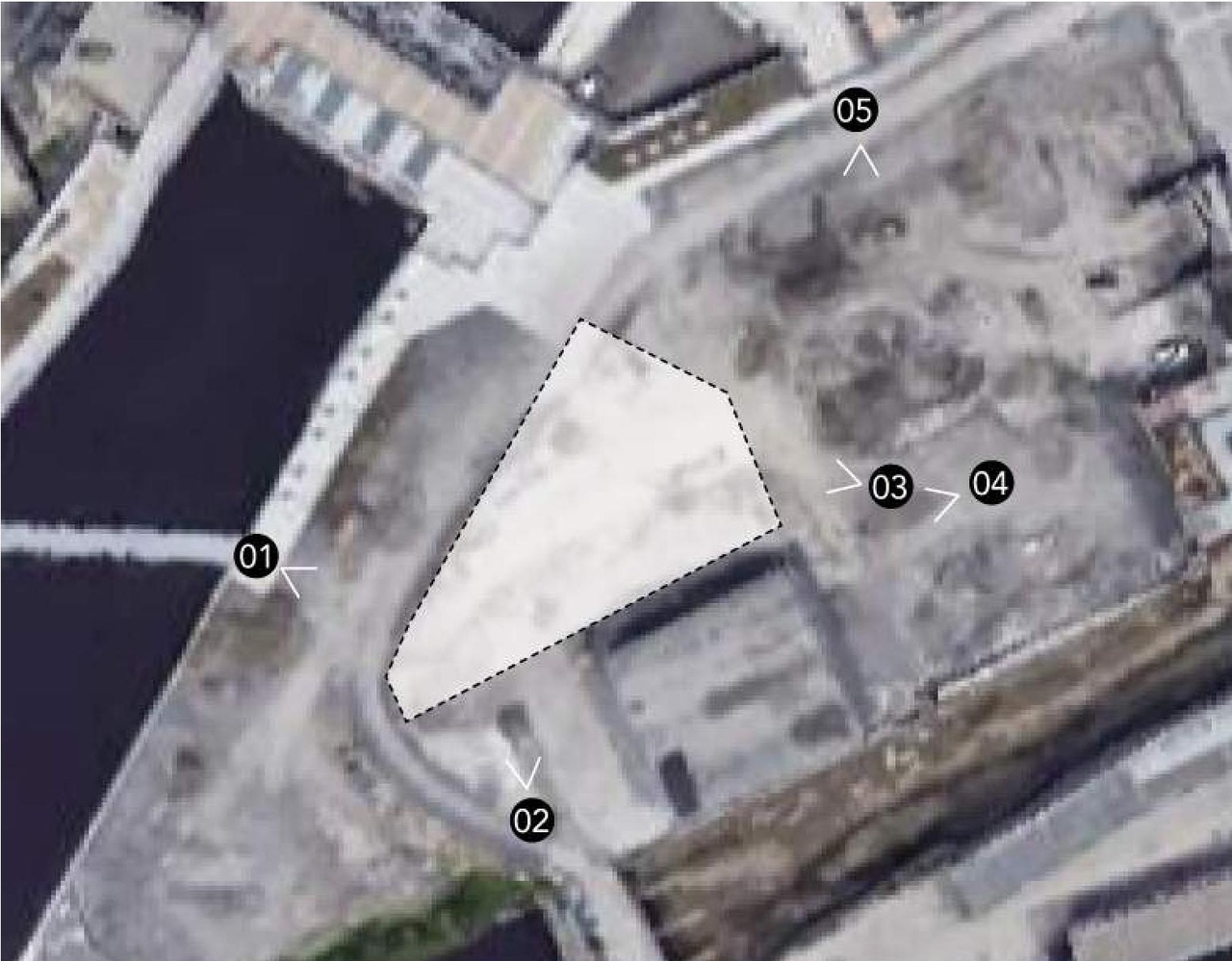 Construction site plan for project from page 8 of the file '2022-10-03 - Design Brief - D02-02-22-0040'