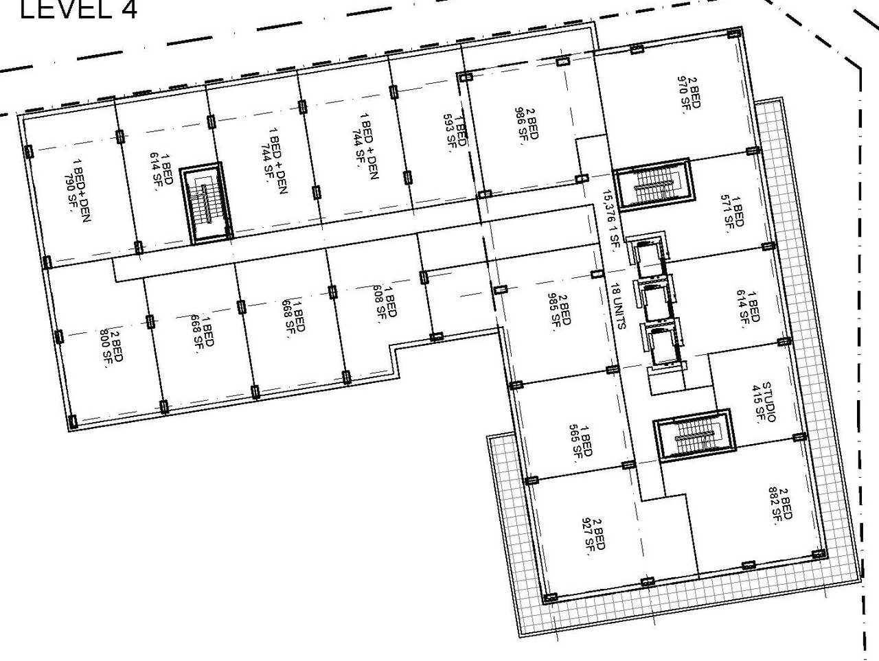 Floor plan for project from page 1 of the file '2022-05-17 - Floor Plans - D02-02-22-0049'