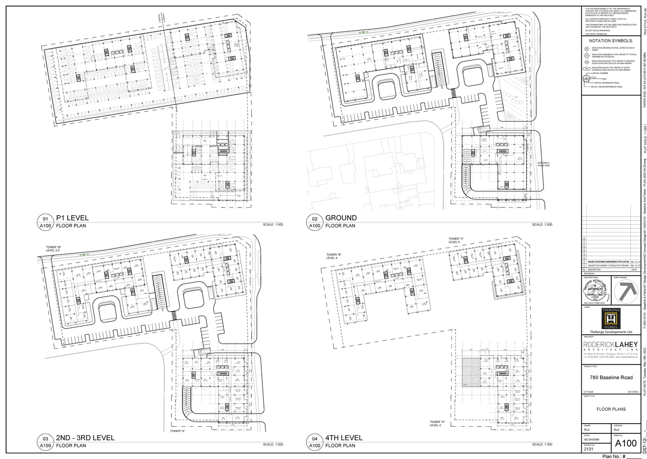 Floor plan for project from page 1 of the file '2022-05-17 - Floor Plans - D02-02-22-0049'