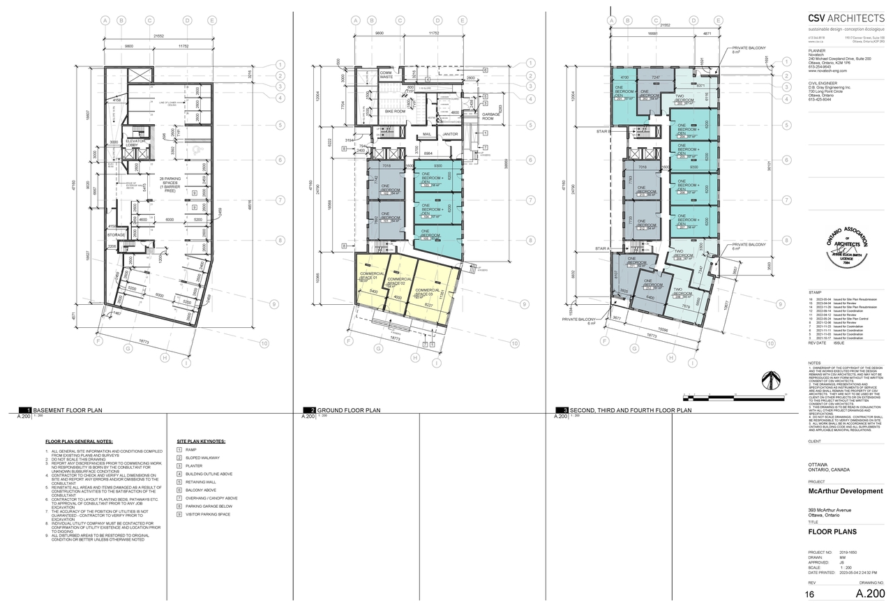 Floor plan for project from page 1 of the file '2023-06-12 - Floor Plans - D02-02-22-0058'