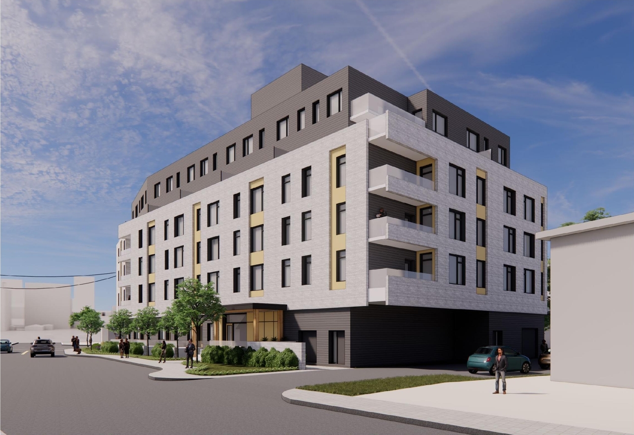 Rendering of building from page 2 of the file '2022-12-20 - Perspective Views - D02-02-22-0058'