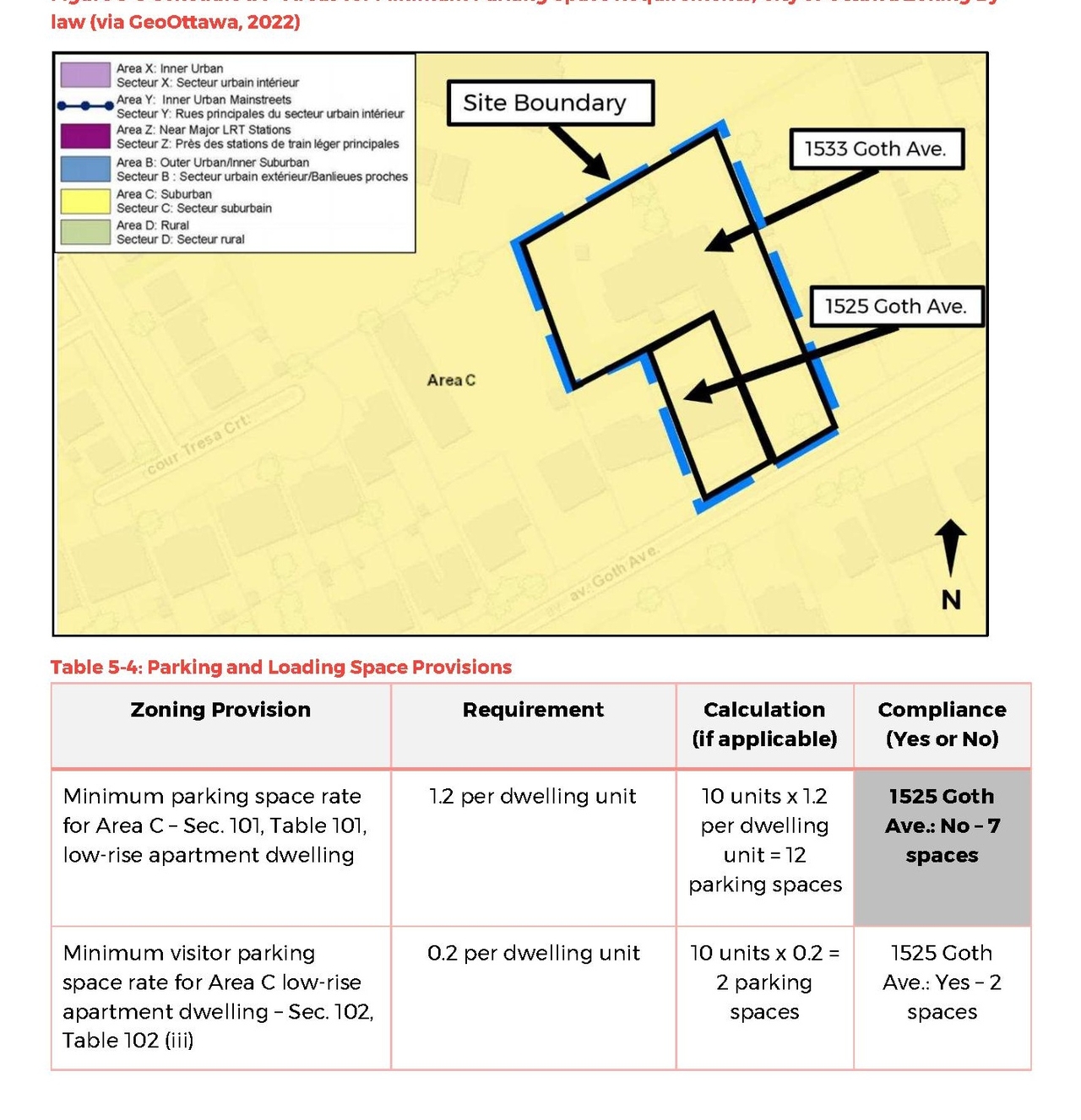 Construction site plan for project from page 40 of the file '2022-06-29 - Planning Rationale & Design Brief - D02-02-22-0059'