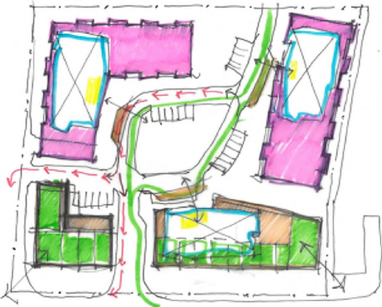 Construction site plan for project from page 15 of the file '2022-07-04 - Design Brief - D02-02-22-0062'