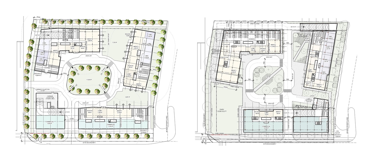Construction site plan for project from page 16 of the file '2022-07-04 - Design Brief - D02-02-22-0062'