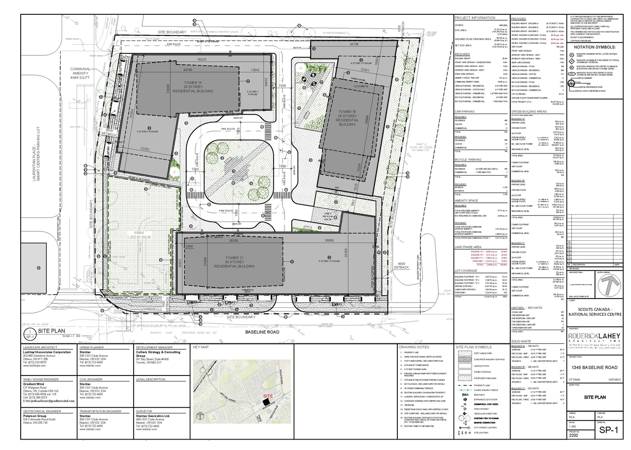 Construction site plan for project from page 17 of the file '2022-07-04 - Design Brief - D02-02-22-0062'