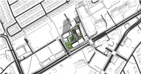 Construction site plan for project from page 48 of the file '2022-07-04 - Design Brief - D02-02-22-0062'