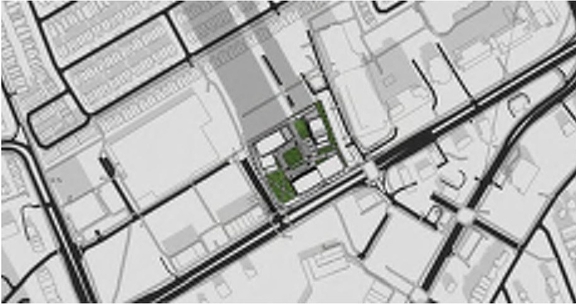 Construction site plan for project from page 49 of the file '2022-07-04 - Design Brief - D02-02-22-0062'