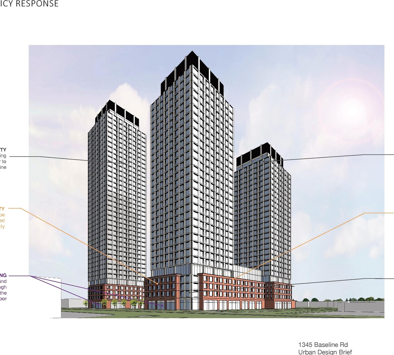 Rendering of building from page 5 of the file '2026-06-10 - Design Report UDRP - D02-02-22-0062'