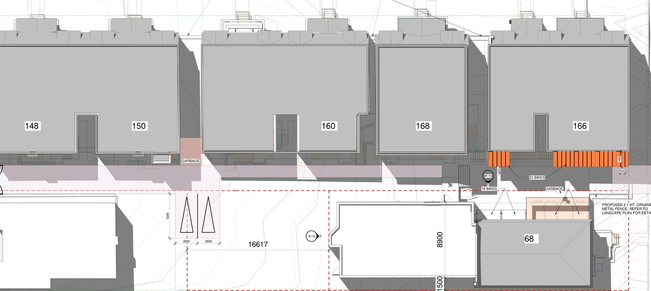Construction site plan for project from page 1 of the file '2022-07-06 - Site & Floor Plans - D02-02-22-0067'