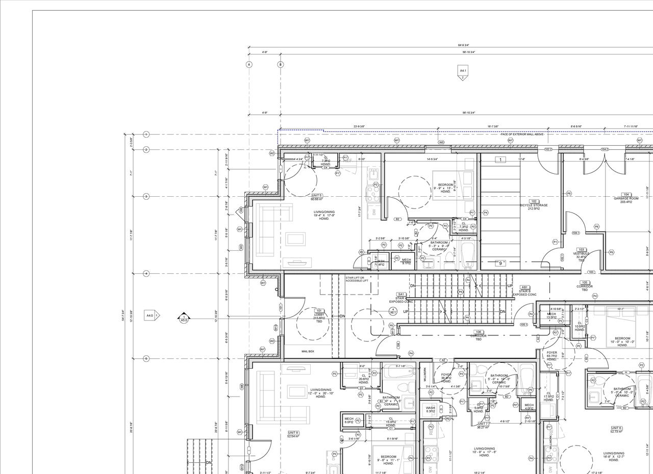 Construction site plan for project from page 4 of the file '2022-07-07 - Site & Elevations & Floor Plans - D02-02-22-0069'