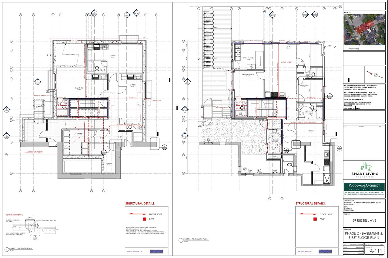 Floor plan for project from page 2 of the file '2023-10-18 - Phase 2 Fire Rating Plans and Floor Plans - D02-02-22-0076'