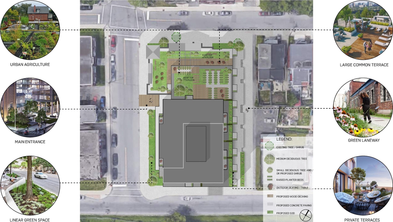 Construction site plan for project from page 67 of the file '2023-06-07 - Design Brief and Plans - D02-02-22-0082'