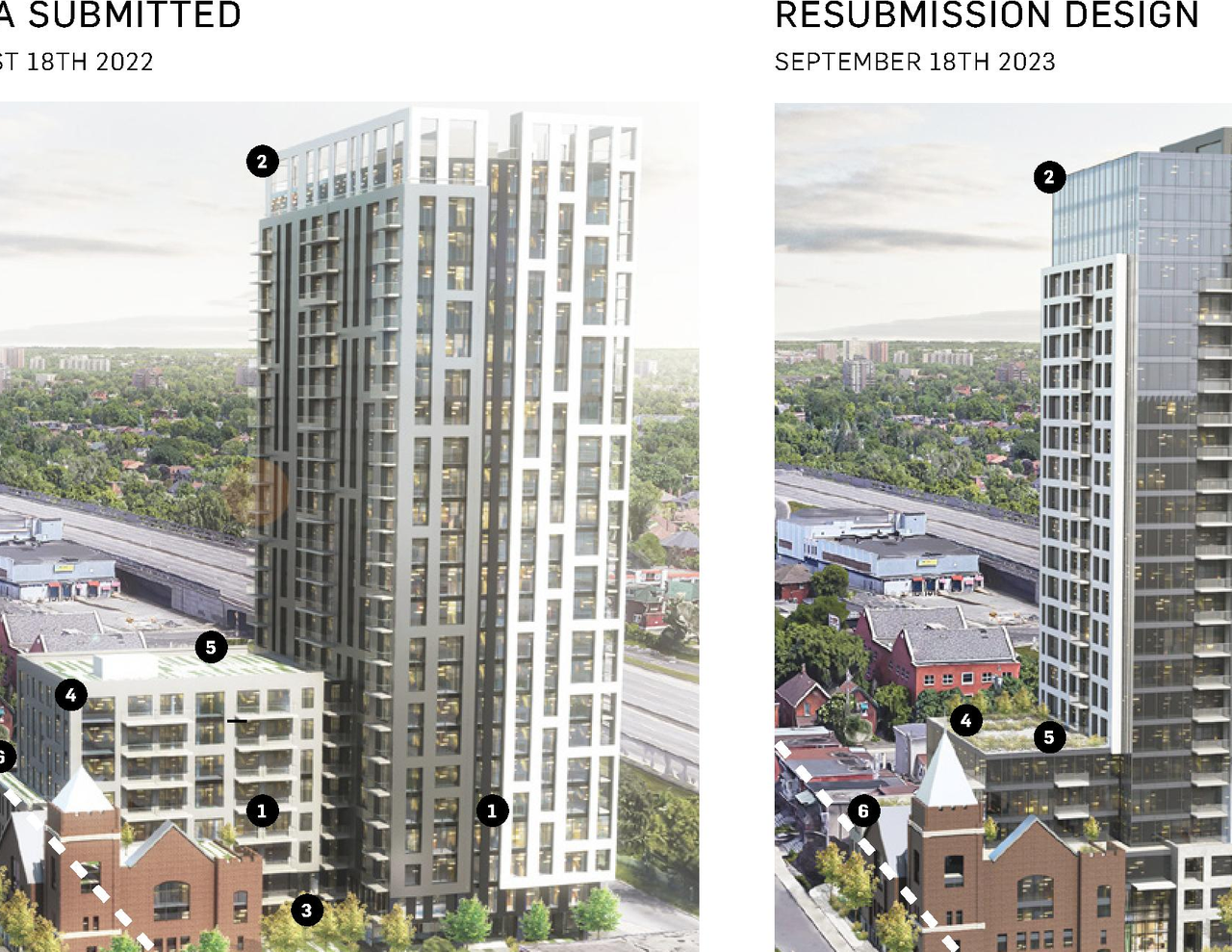 Rendering of building from page 21 of the file '2023-09-18 - Architectural Design Brief - D02-02-22-0082'