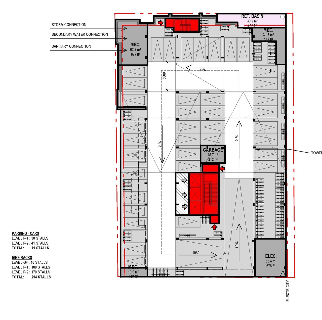Floor plan for project from page 31 of the file '2023-09-18 - Architectural Design Brief - D02-02-22-0082'