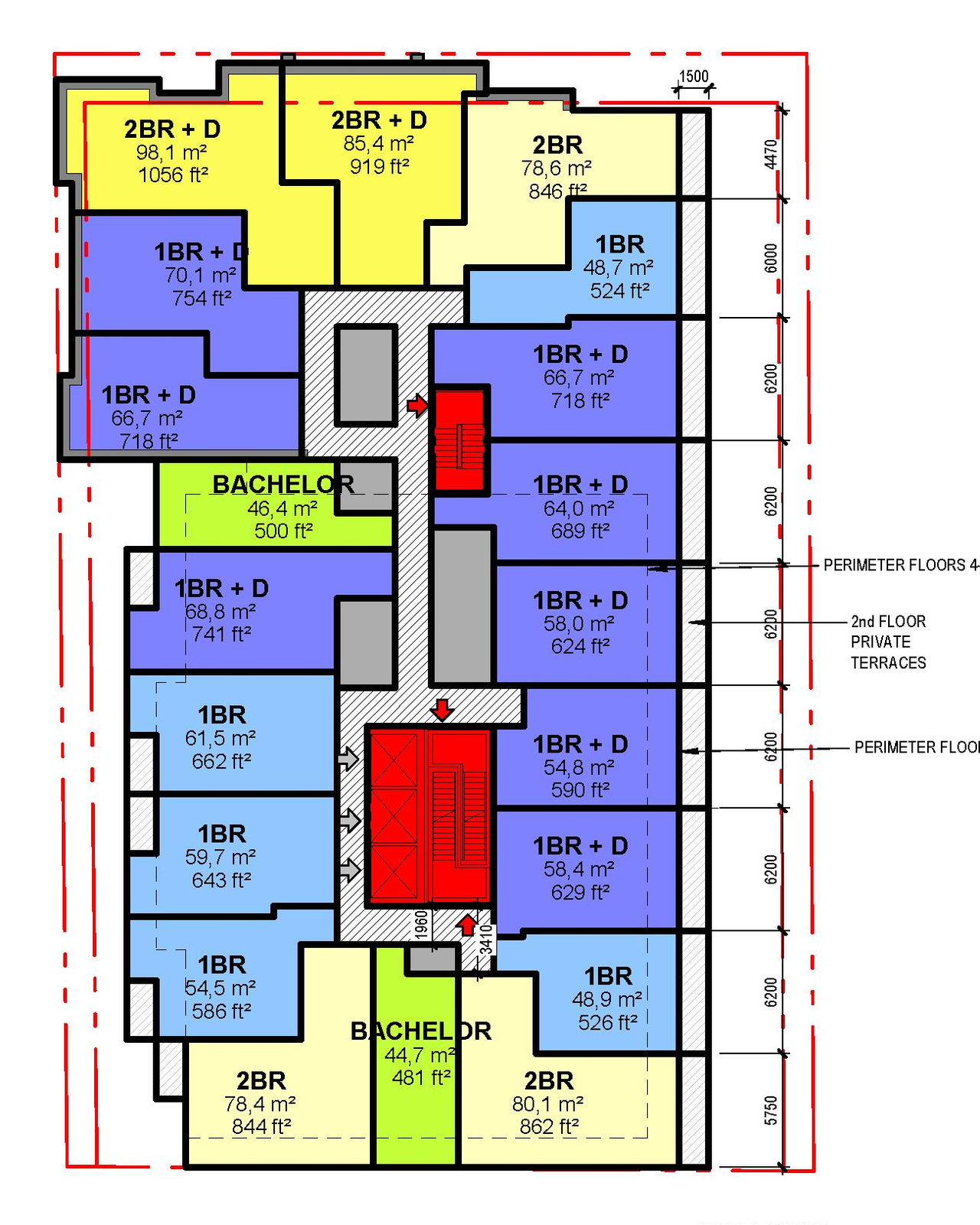 Floor plan for project from page 34 of the file '2023-09-18 - Architectural Design Brief - D02-02-22-0082'