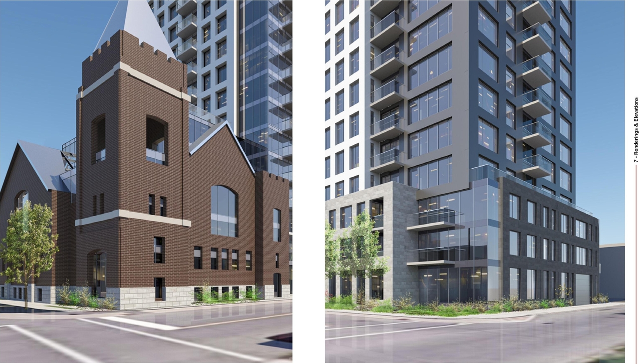 Rendering of building from page 52 of the file '2023-09-18 - Architectural Design Brief - D02-02-22-0082'