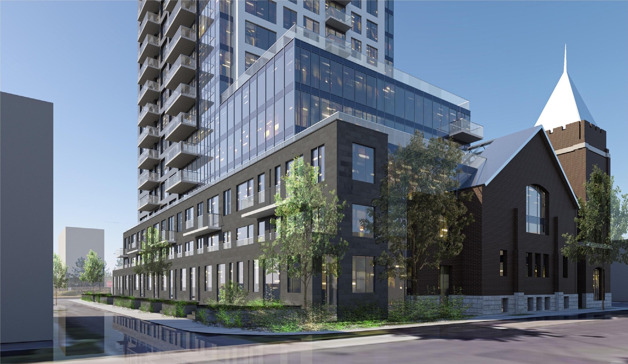 Rendering of building from page 53 of the file '2023-09-18 - Architectural Design Brief - D02-02-22-0082'