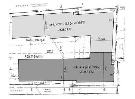 Construction site plan for project from page 19 of the file '2022-08-23 - Planning Rationale & Design Brief - D02-02-22-0083'