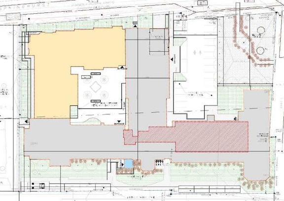 Construction site plan for project from page 20 of the file '2022-08-23 - Planning Rationale & Design Brief - D02-02-22-0083'