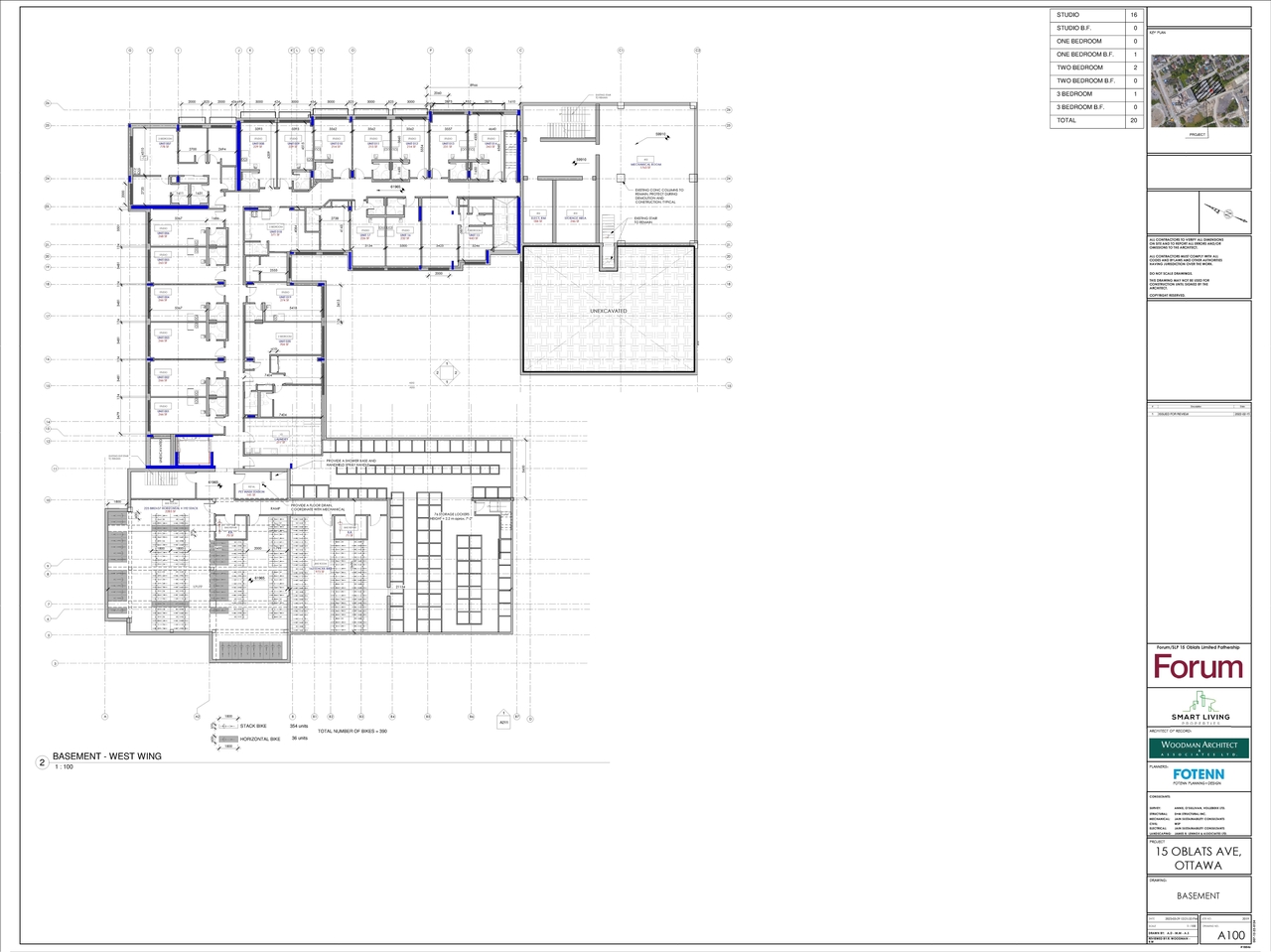 Construction site plan for project from page 1 of the file '2023-03-30 - Floor Plans - D02-02-22-0083'
