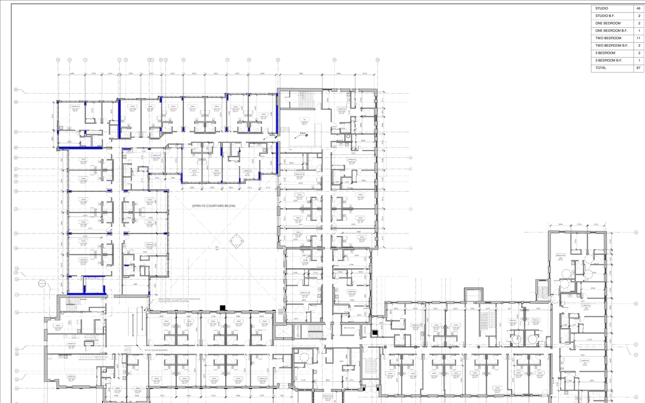 Construction site plan for project from page 3 of the file '2023-03-30 - Floor Plans - D02-02-22-0083'