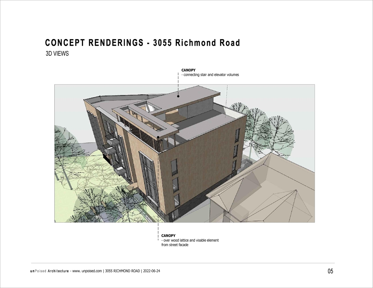 Rendering of building from page 6 of the file '2022-10-12 - Concept Renderings and Elevations - D02-02-22-0090'