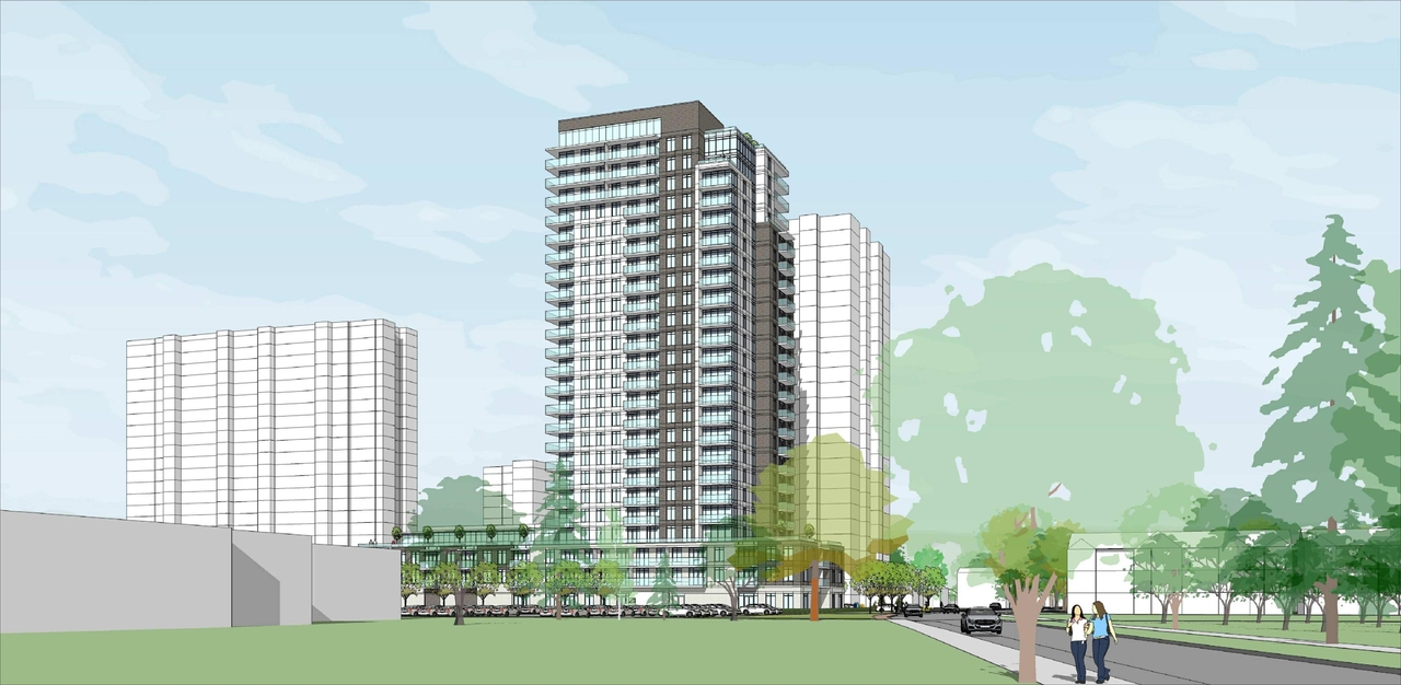 Rendering of building from page 1 of the file '2023-06-27 - Perspectives - D02-02-22-0099'