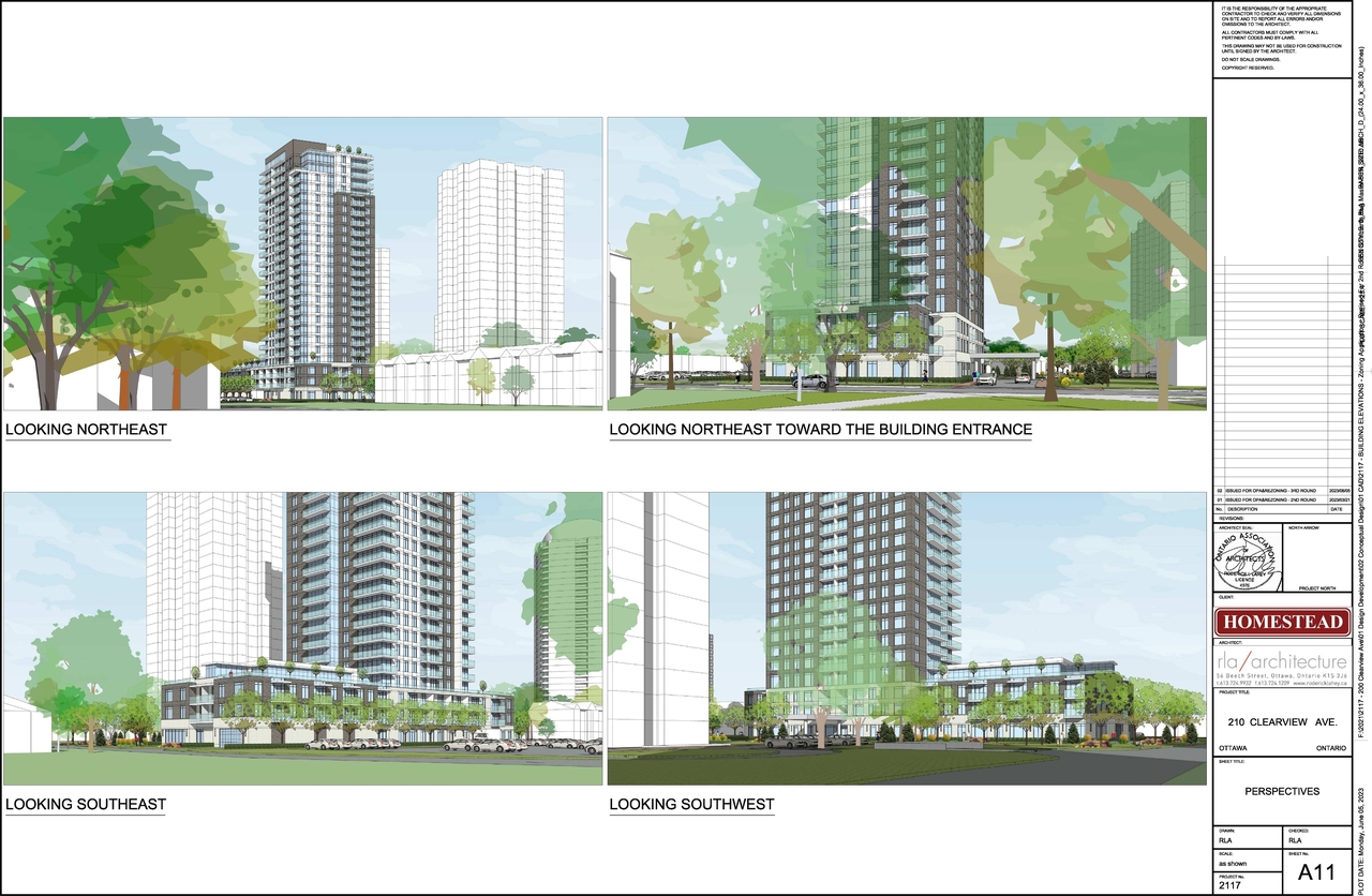 Rendering of building from page 2 of the file '2023-06-27 - Perspectives - D02-02-22-0099'