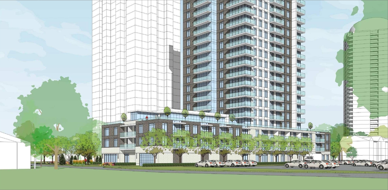 Rendering of building from page 2 of the file '2023-06-27 - Perspectives - D02-02-22-0099'