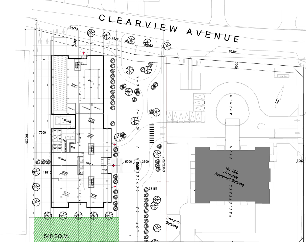 Construction site plan for project from page 1 of the file '2023-04-11 - Ground Floor Plan - D02-02-22-0099'