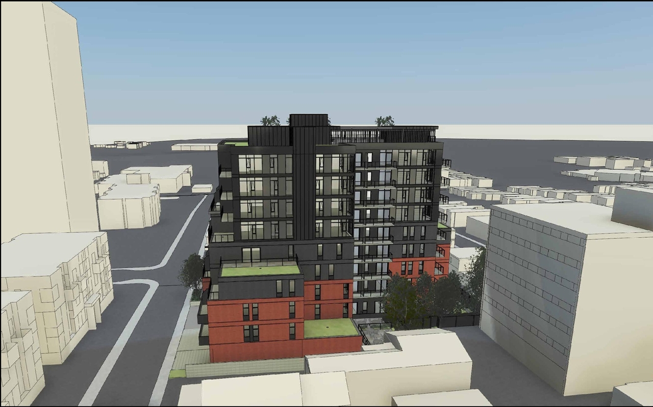 Rendering of building from page 11 of the file '2023-04-03 - 3D - Renderings - D02-02-22-0102'