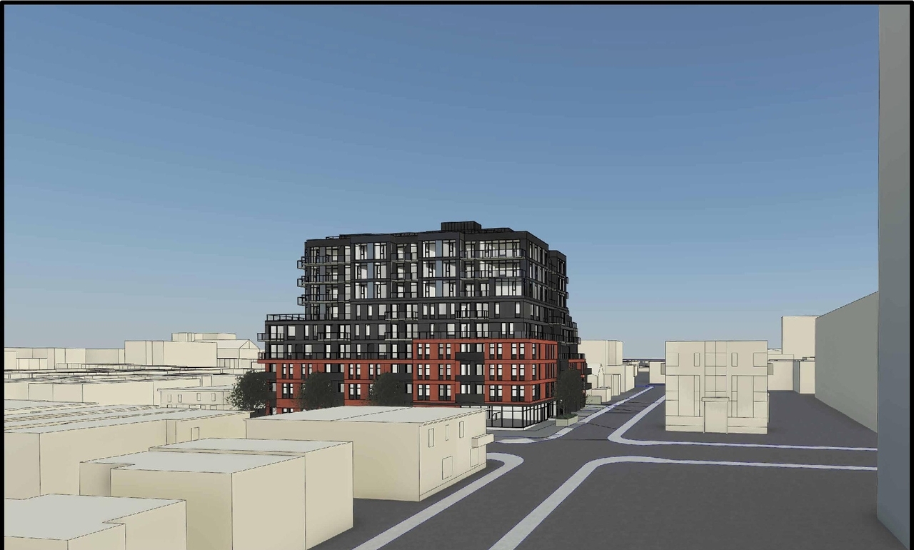 Rendering of building from page 4 of the file '2023-04-03 - 3D - Renderings - D02-02-22-0102'