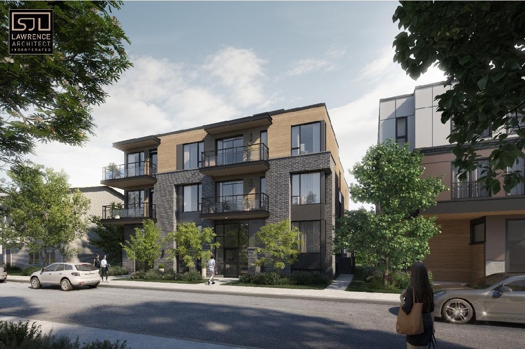 Rendering of building from page 13 of the file '2022-12-29 - Planning Rationale & Design Brief - D02-02-22-0106'