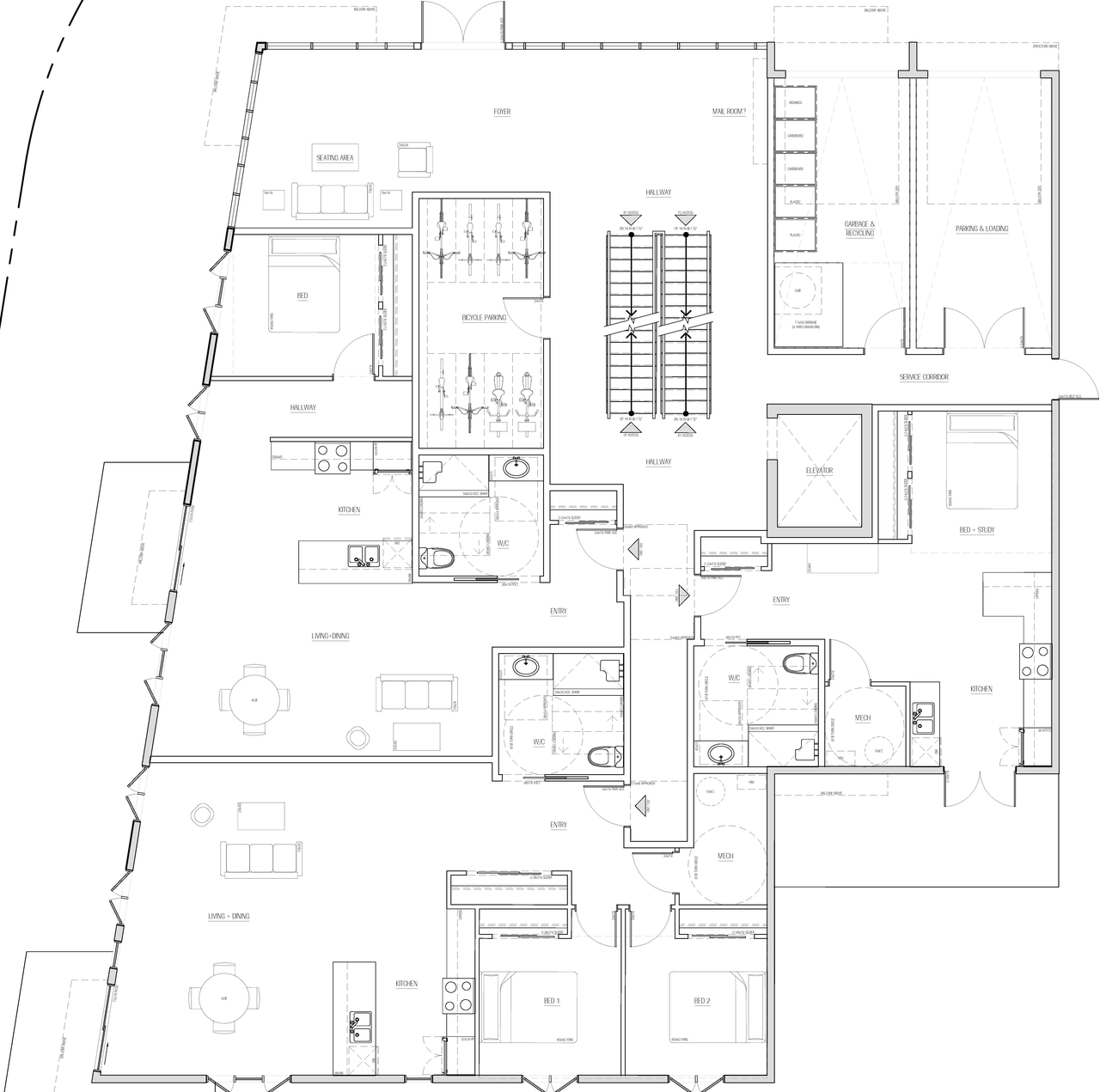 Floor plan for project from page 3 of the file '2022-11-25 - Site & Floor Plans - D02-02-22-0111'