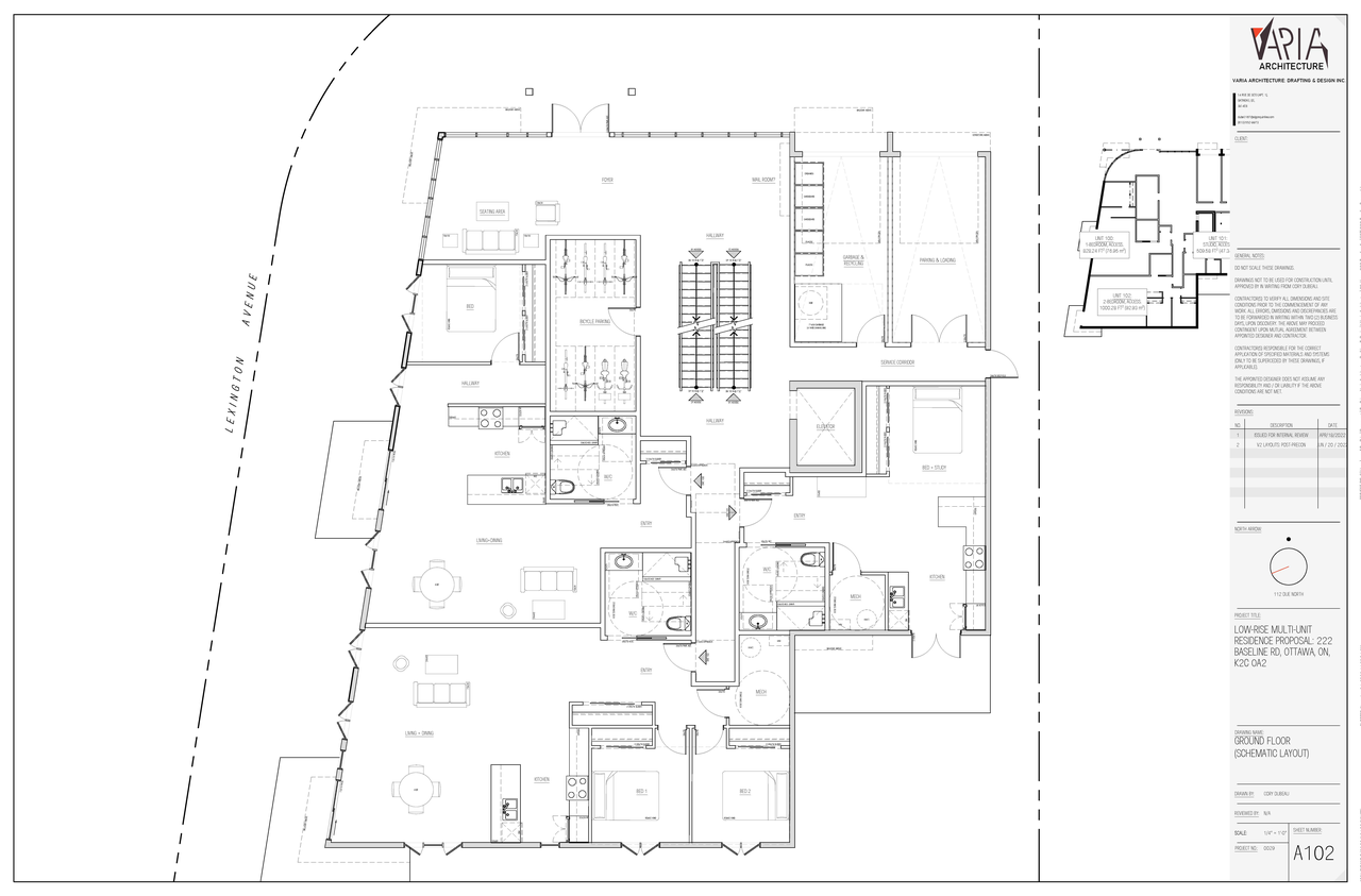 Floor plan for project from page 3 of the file '2022-11-25 - Site & Floor Plans - D02-02-22-0111'