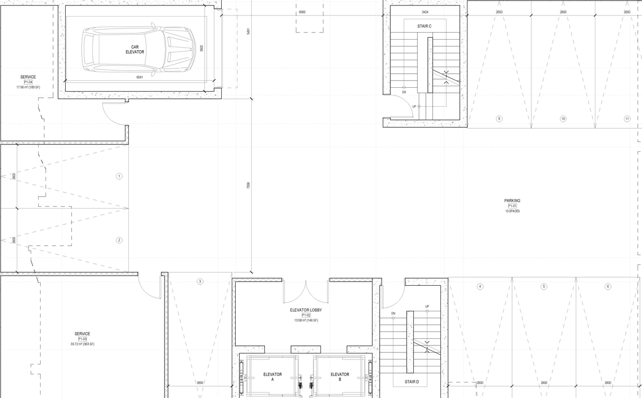 Construction site plan for project from page 2 of the file '2022-12-02 - Floor Plans - D02-02-22-0116'