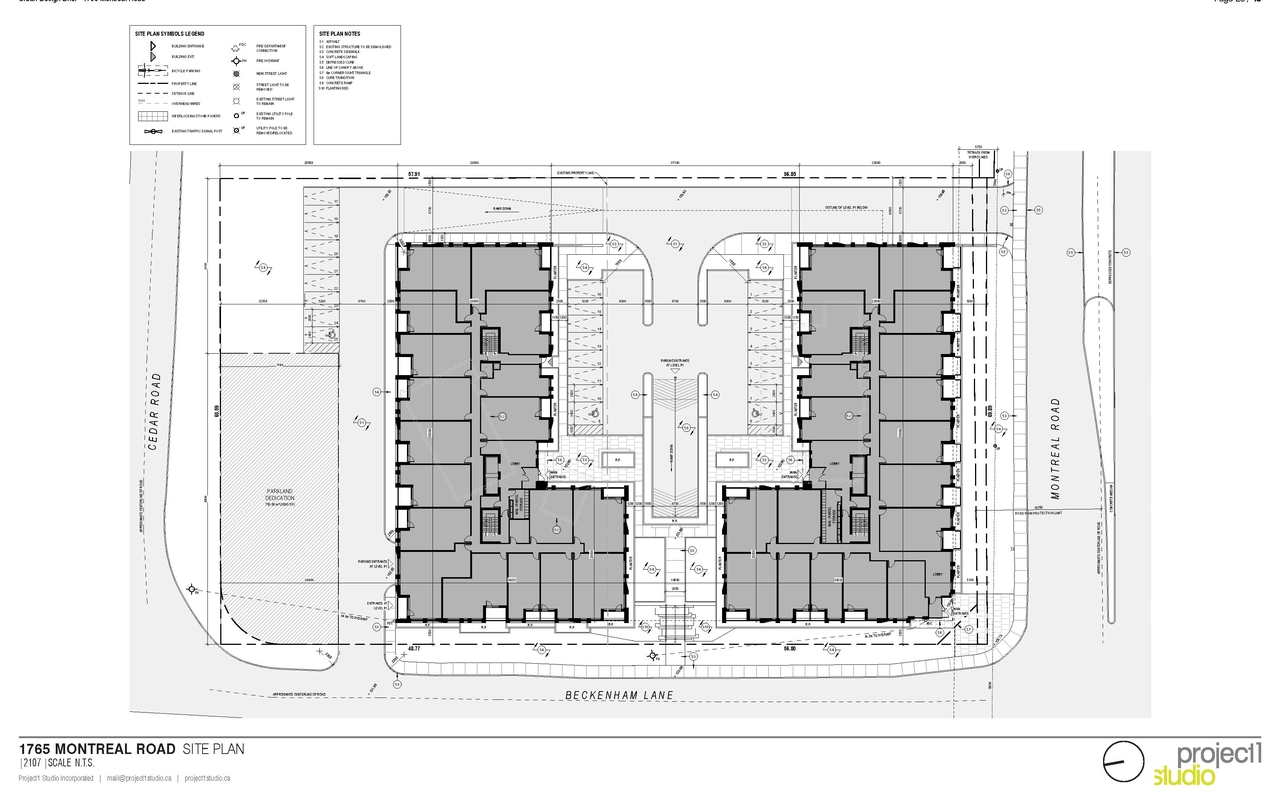 Construction site plan for project from page 23 of the file '2025-04-11 - Urban Design Brief - D02-02-22-0125'