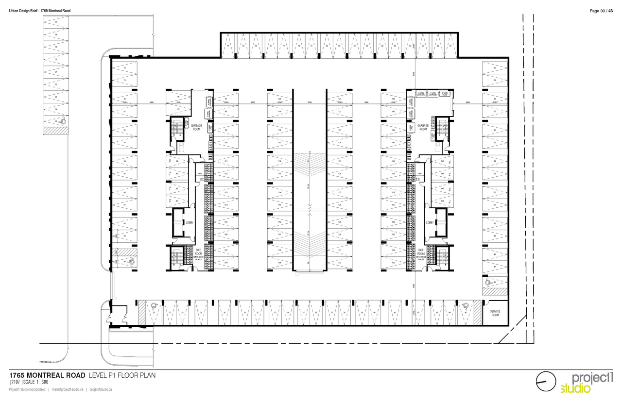 Floor plan for project from page 30 of the file '2025-04-11 - Urban Design Brief - D02-02-22-0125'