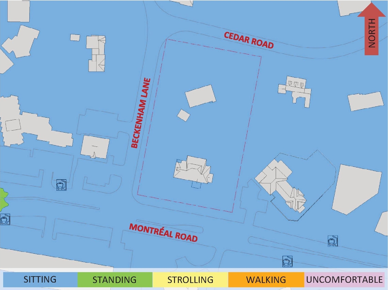 Construction site plan for project from page 40 of the file '2025-04-11 - Urban Design Brief - D02-02-22-0125'
