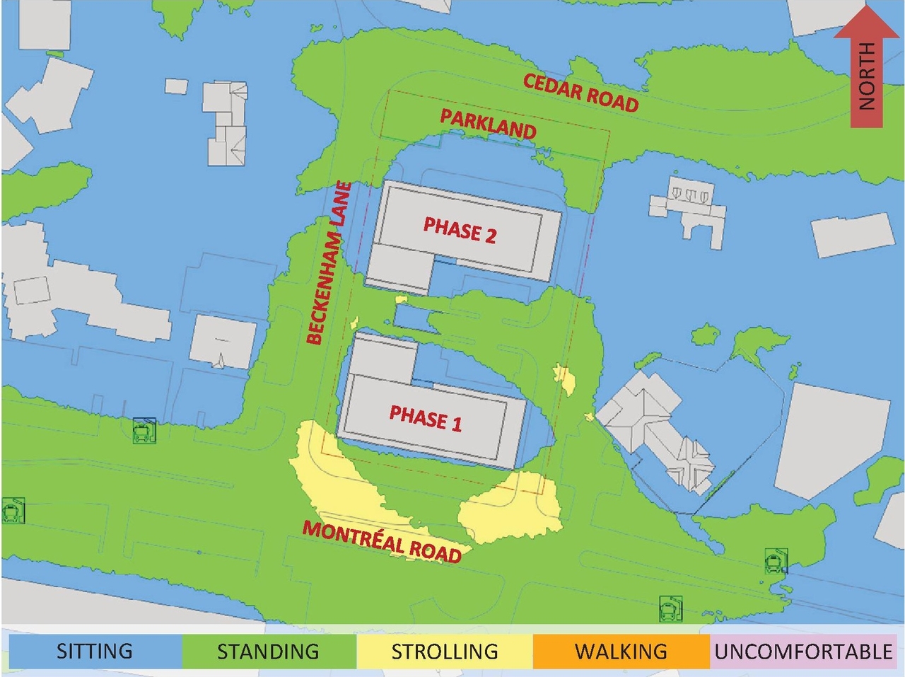 Construction site plan for project from page 41 of the file '2025-04-11 - Urban Design Brief - D02-02-22-0125'