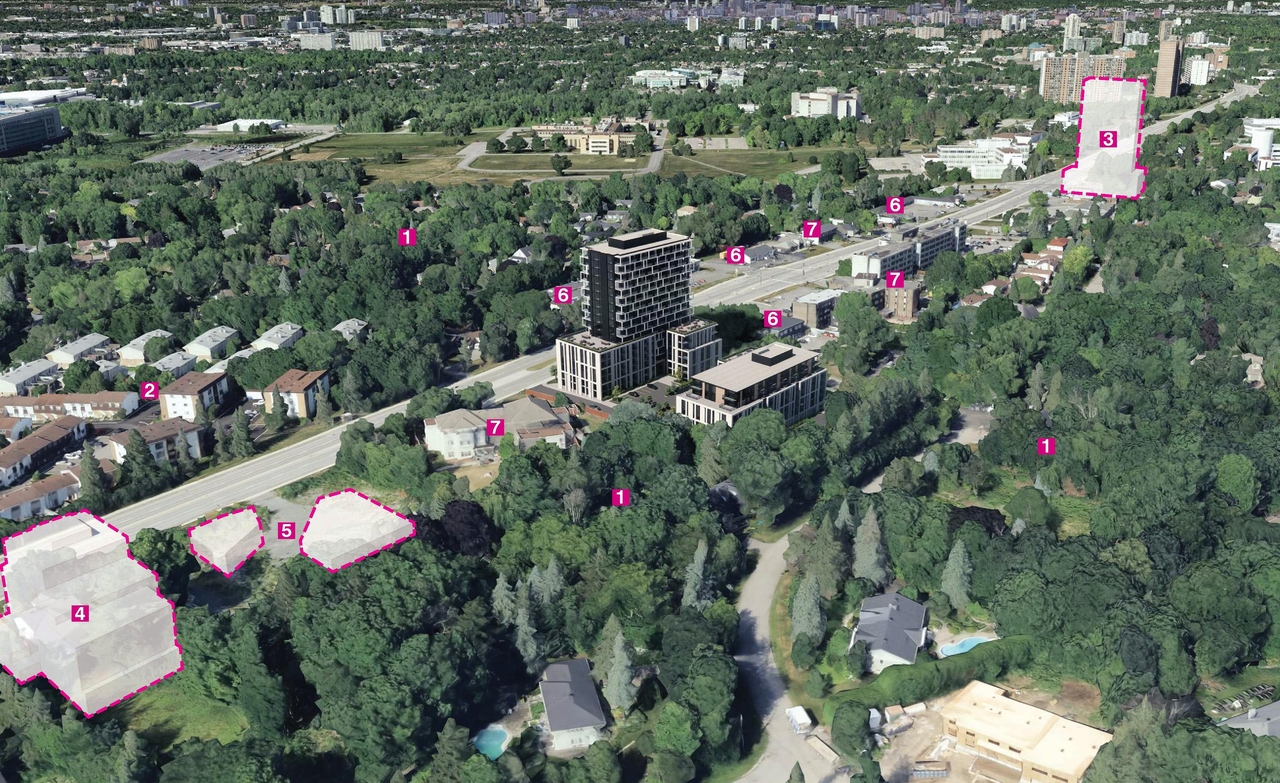 Rendering of building from page 6 of the file '2025-04-11 - Urban Design Brief - D02-02-22-0125'