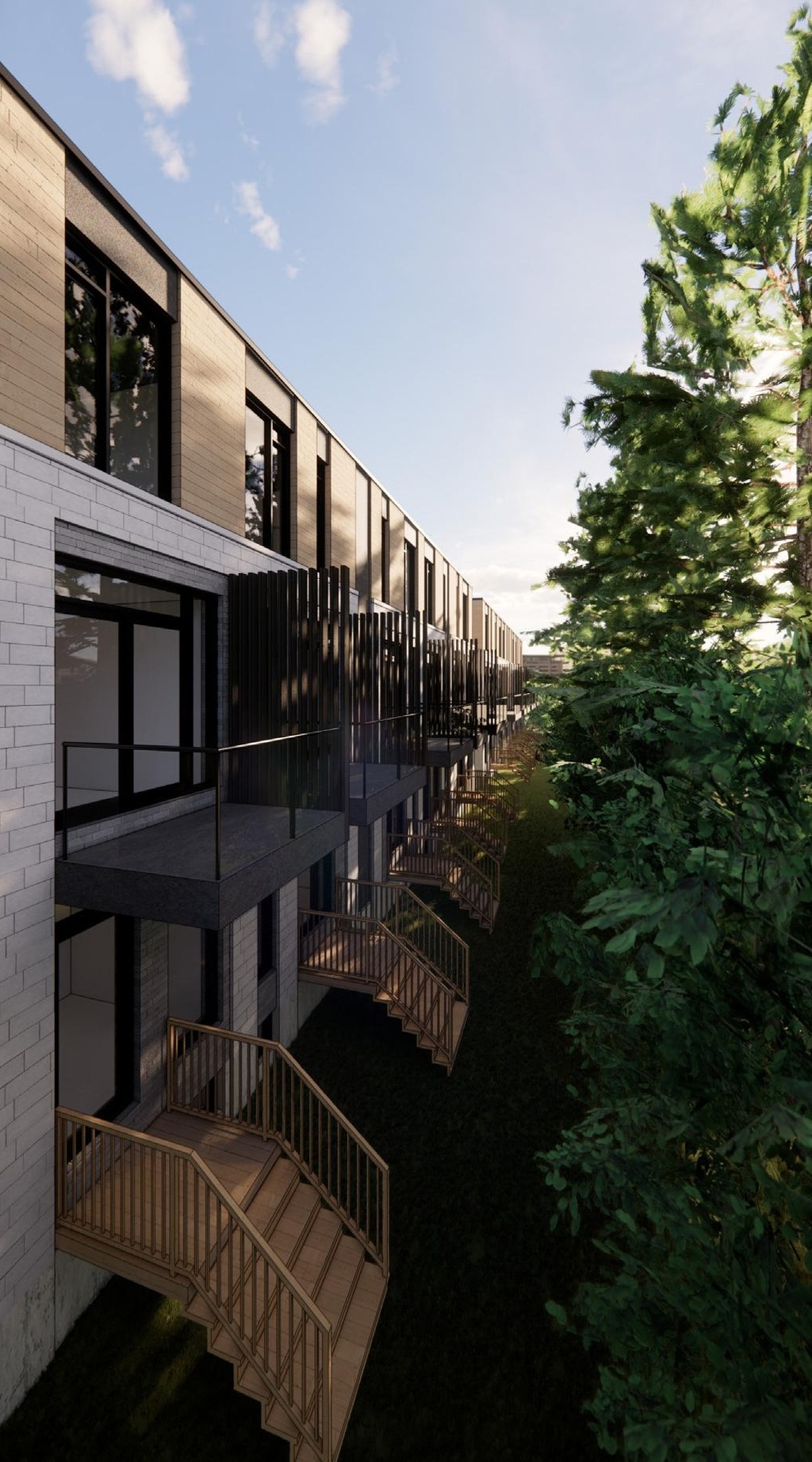 Rendering of building from page 19 of the file '2022-12-23 - Design Brief - D02-02-22-0125'