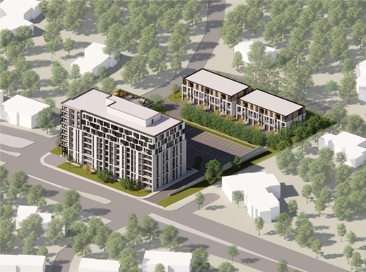 Rendering of building from page 3 of the file '2022-12-23 - Design Brief - D02-02-22-0125'