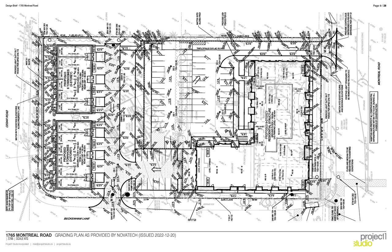 Construction site plan for project from page 9 of the file '2022-12-23 - Design Brief - D02-02-22-0125'