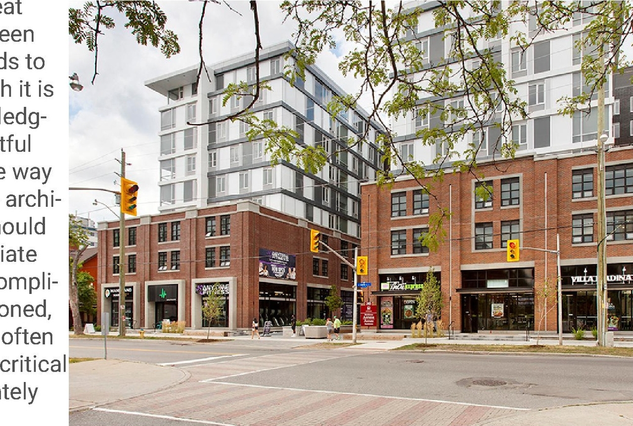 Rendering of building from page 15 of the file '2022-12-23 - Design Brief - D02-02-22-0126'