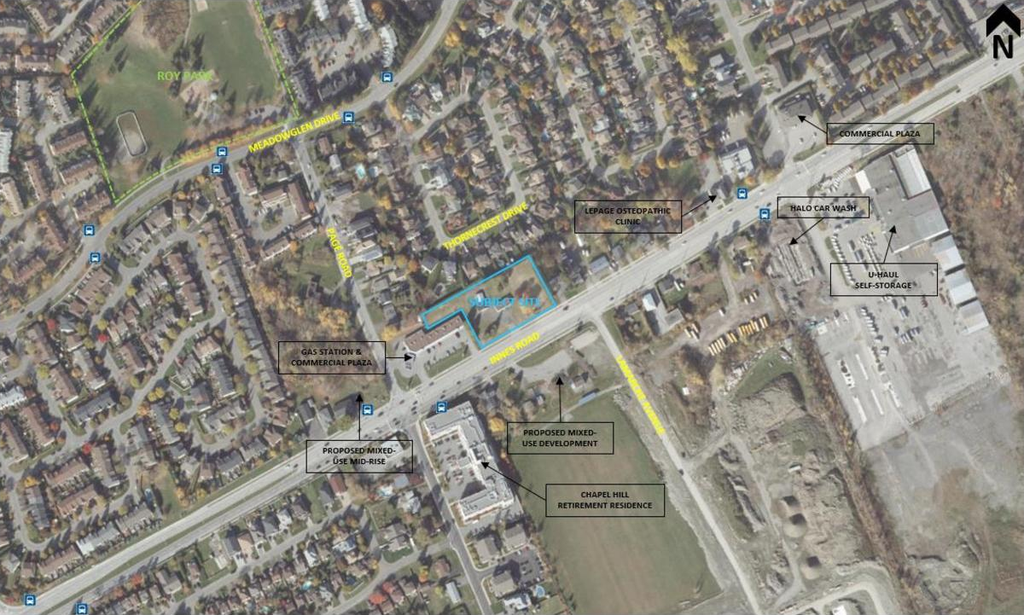 Construction site plan for project from page 1 of the file '2022-12-29 - Design Brief - D02-02-22-0128'