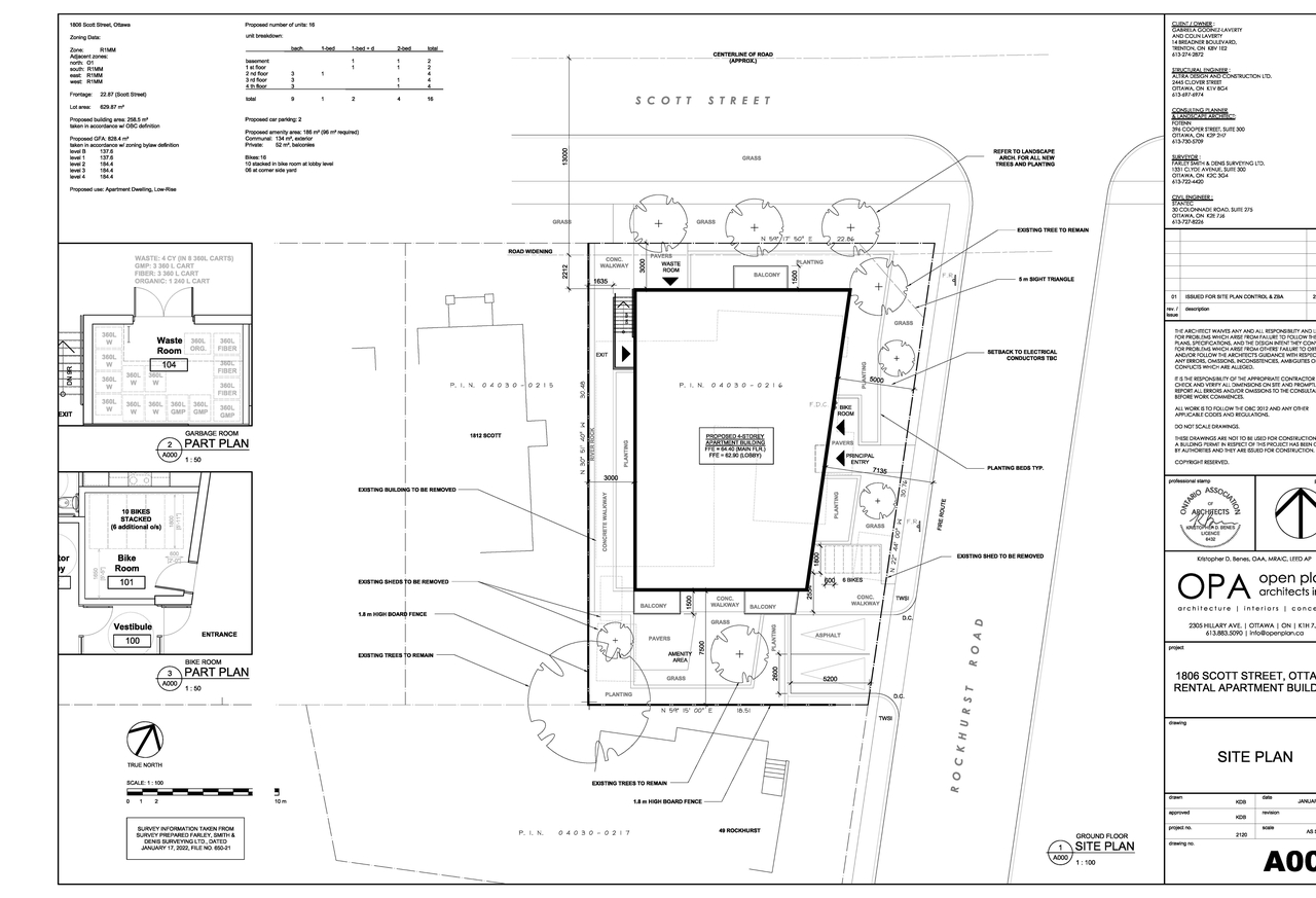 Construction site plan for project from page 16 of the file '2023-01-30 - Design Brief - D02-02-23-0007'