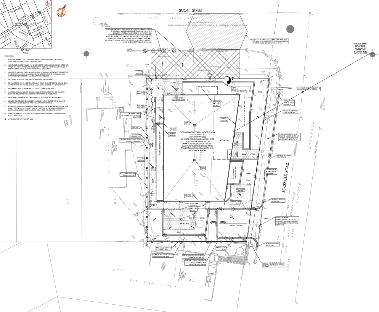 Construction site plan for project from page 20 of the file '2023-01-30 - Design Brief - D02-02-23-0007'