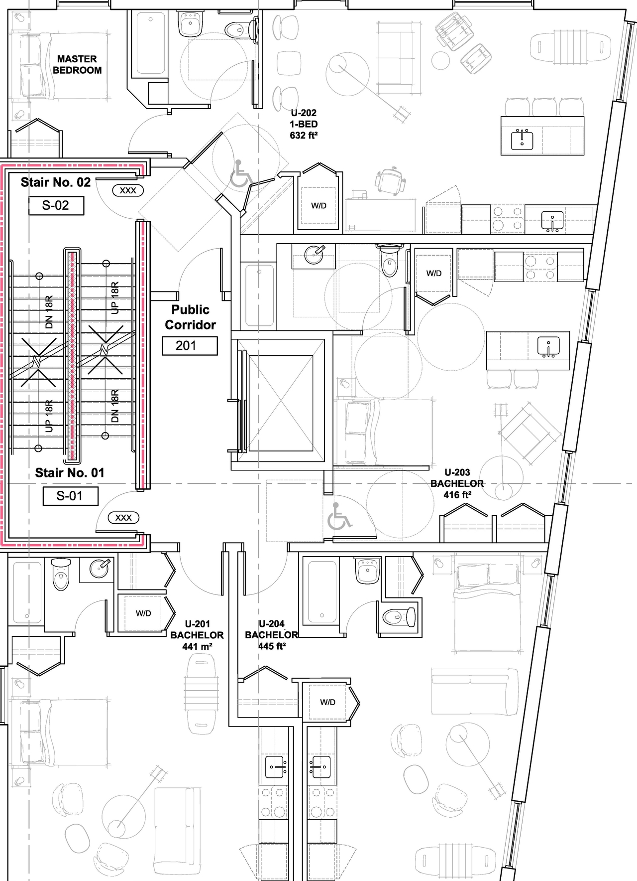 Floor plan for project from page 23 of the file '2023-01-30 - Design Brief - D02-02-23-0007'